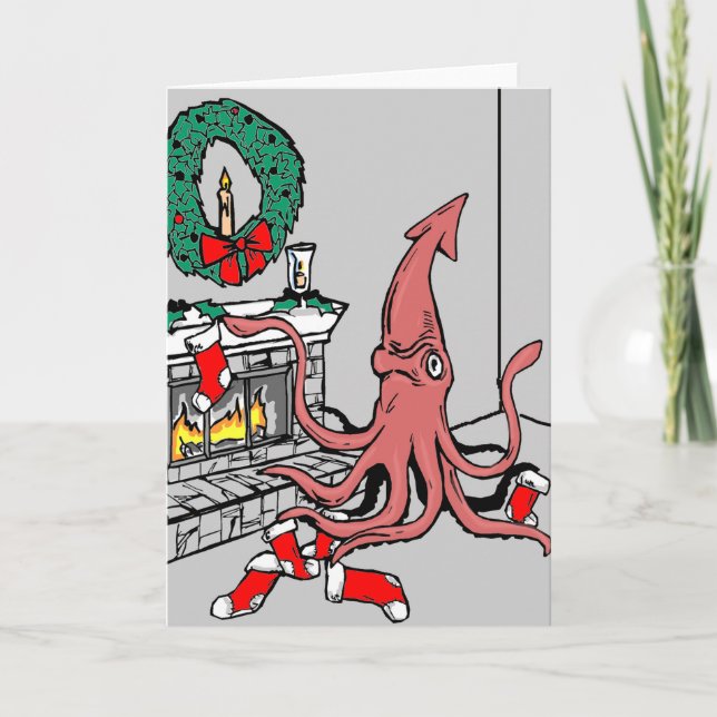 Squid Christmas Card (Front)