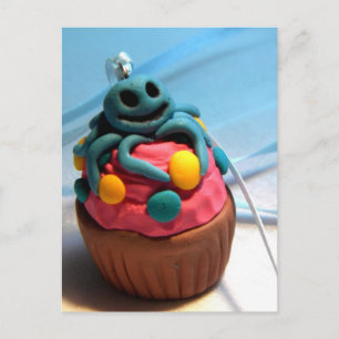 Squid Cupcake Postcard