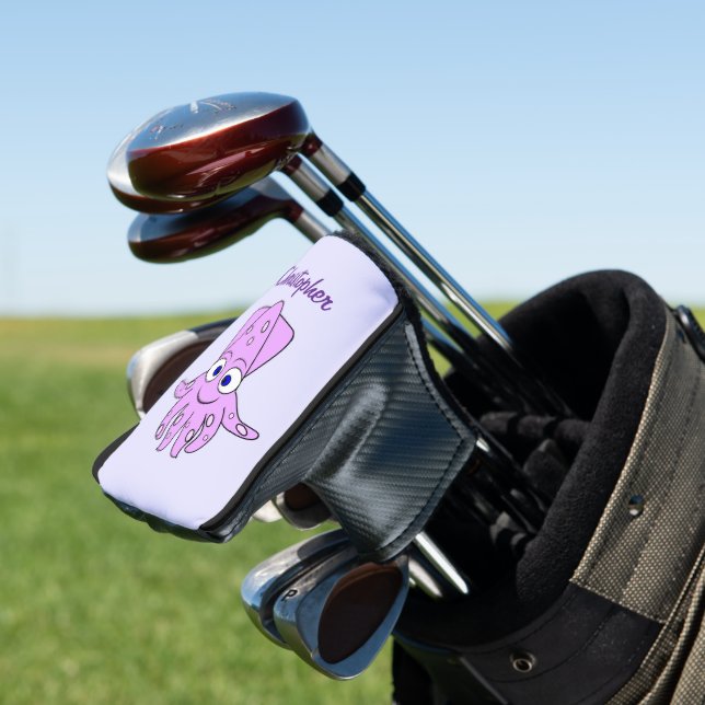 Squid Design Golf Head Cover (In Situ)