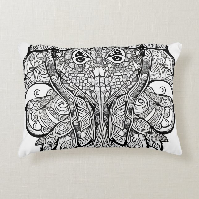 Squid Face Decorative Cushion (Front)
