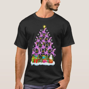 Squid Fish Christmas Tree Ornament Decor Lighting T-Shirt
