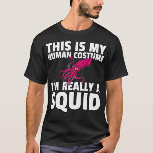Squid Fish Halloween Gift Kraken Octopus Marine Bi T-Shirt