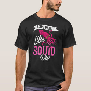 Squid Fish Octopus Kraken Marine Biology T-Shirt