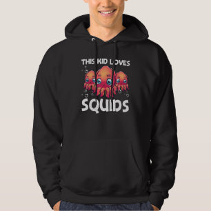 Squid For Kids Boys Octopus Shore Kraken Costume Hoodie