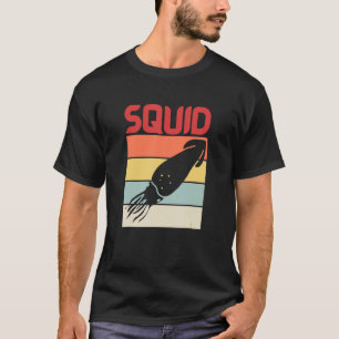 Squid Marine Biologist Cephalopod Squidding Retro T-Shirt