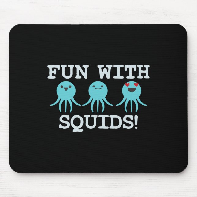 Squid Marine Biologist Teacher Student Gift  Mouse Pad (Front)
