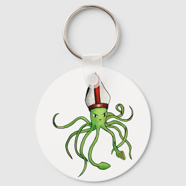 Squid Pope Key Ring (Front)