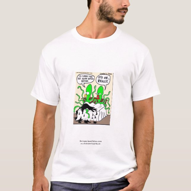 Squid Premanture Ejaculation Mens Funny T-shirt (Front)