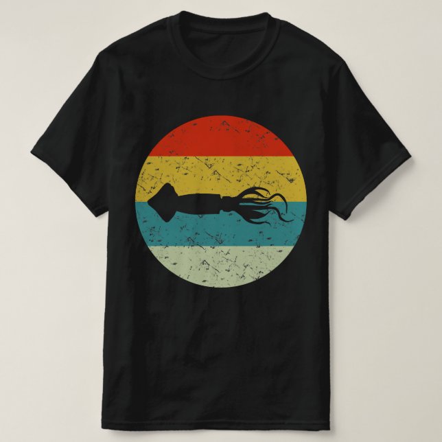 Squid retro vintage T-Shirt (Design Front)