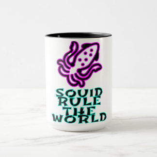 squid rule the world  mug