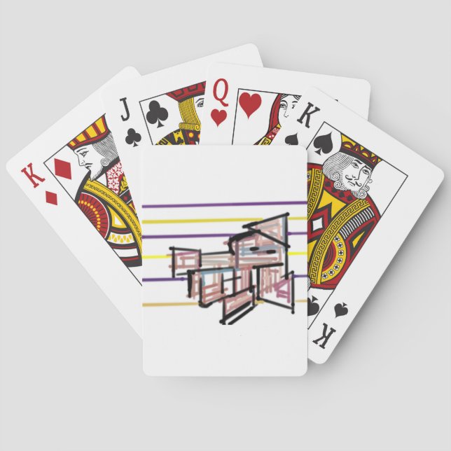 Squid  summer joy playing cards (Back)