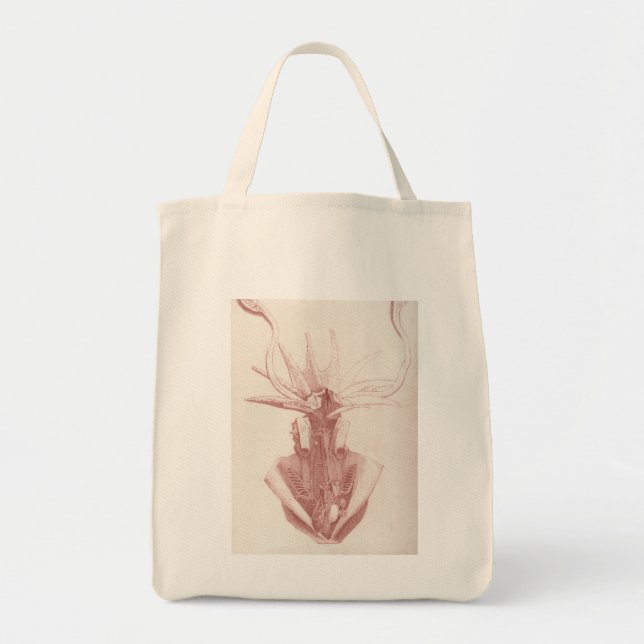 Squid Vintage Nautical Tote Bag (Front)