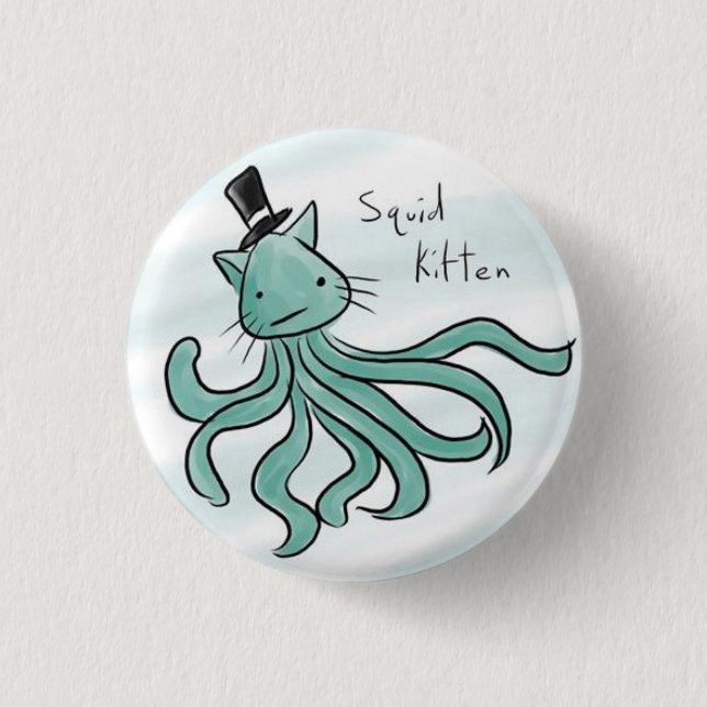 SquidKitten 3 Cm Round Badge (Front)