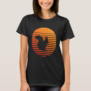 Squierrel Shadow Silhouette In Front Of A Sun T-Shirt