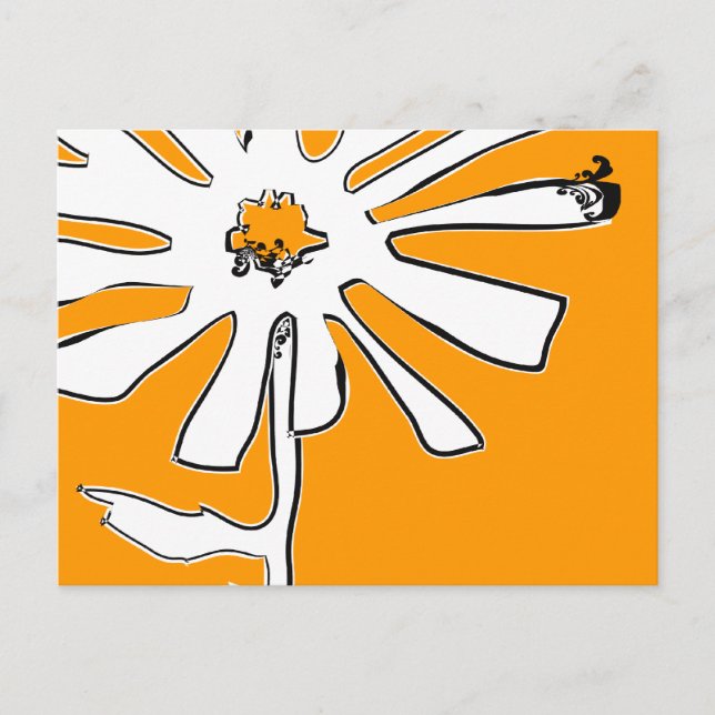 squiggle flower postcard (Front)