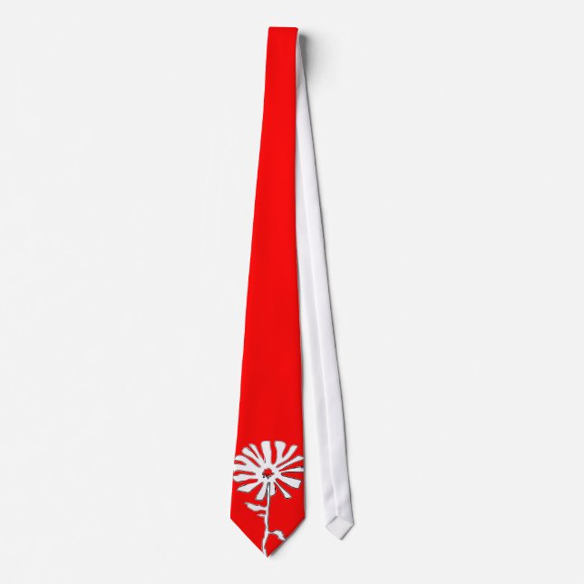 squiggle flower tie (Front)