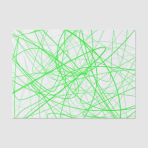 Squiggle Green Tissue Paper