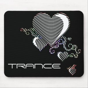 squiggle hearts. trance. mouse pad