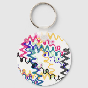 Squiggle Wave Keychain