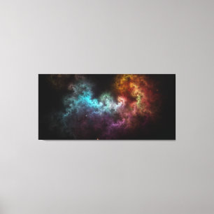 Squiggley Nebula Star Dust Cloud CRQENH Canvas Print