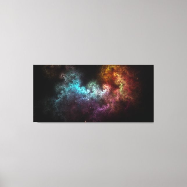 Squiggley Nebula Star Dust Cloud CRQENH Canvas Print (Front)