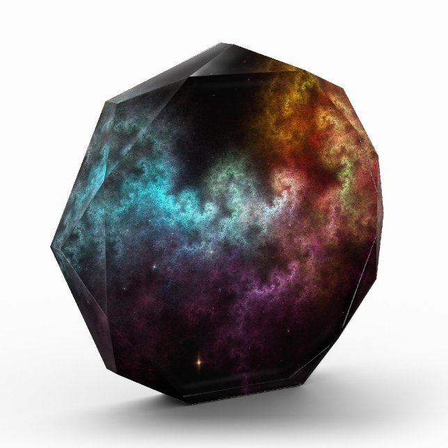 Squiggley Nebula Star Dust Cloud CRQENH Photo Block (Left)