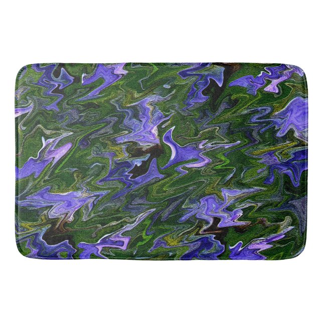 Squiggly Irises....... Bath Mat (Front)