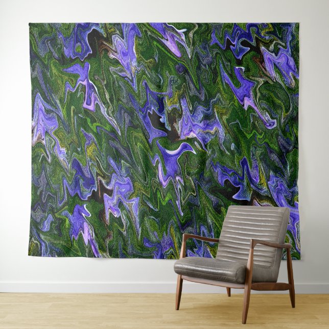 Squiggly Irises....... Tapestry (In Situ (Horizontal))
