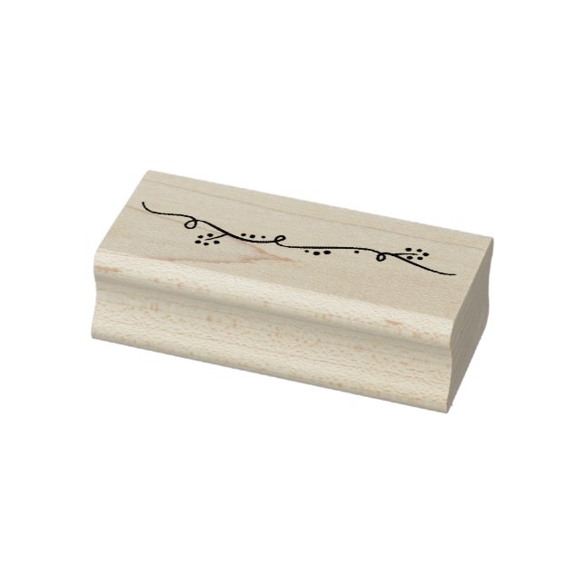 Squiggly Line No. 5 Rubber Stamp (Stamp)