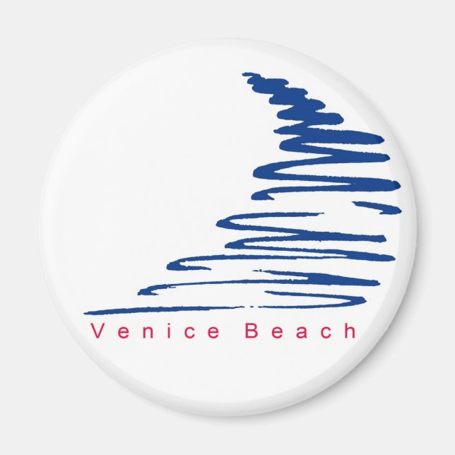 Squiggly Lines_Venice Beach magnet (Front)