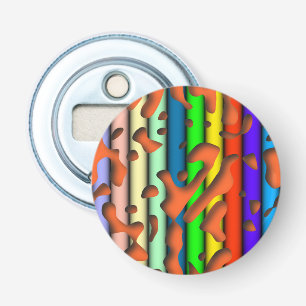 Squiggly Loops seamless pattern 07 + your backgr. Bottle Opener