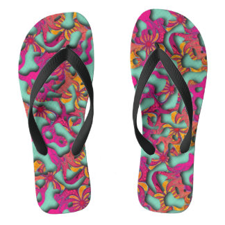 Squiggly Loops seamless pattern 14 + your backgr. Jandals