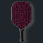 Squiggly Pinkies Abstract Pattern Design Pickleball Paddle<br><div class="desc">Pickleball Paddle with Squiggly Pinkies Abstract Pattern Design artwork design illustration by TheFabricSeal at Zazzle #ZazzleMade https://www.zazzle.com/store/thefabricseal This unusual squiggly pinks on black art piece is an abstract digital graphic art design featuring a minimalist simplicity of five colours pink, magenta, purple, violet and black. Pickleball paddles, Cool pickleball paddles, Fun...</div>
