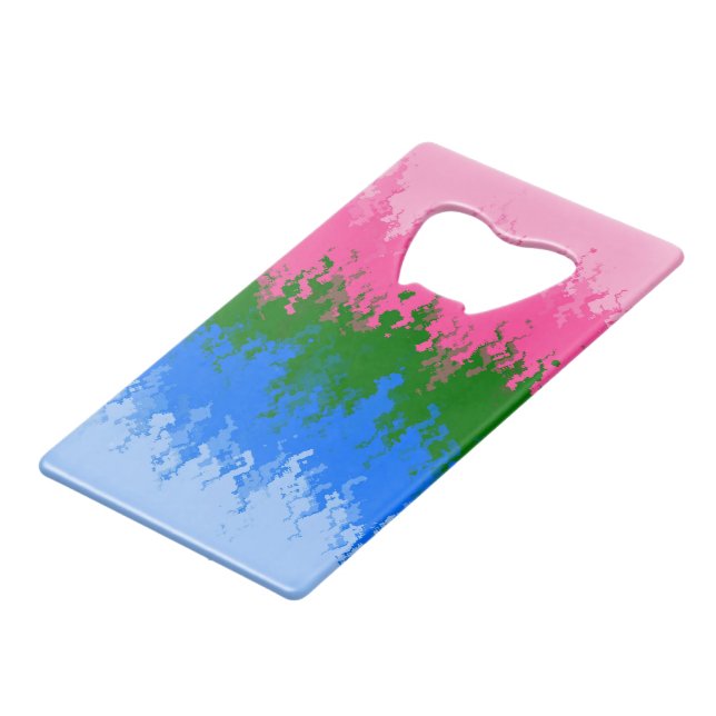 Squiggly Trippy Abstract Omniromantic Pride Flag (Front Angled)