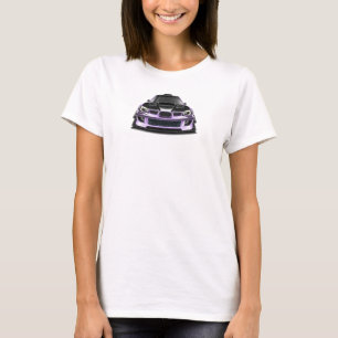 squint eye purple hand drawn art T-Shirt