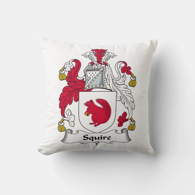 Squire Family Crest Cushion (Front)