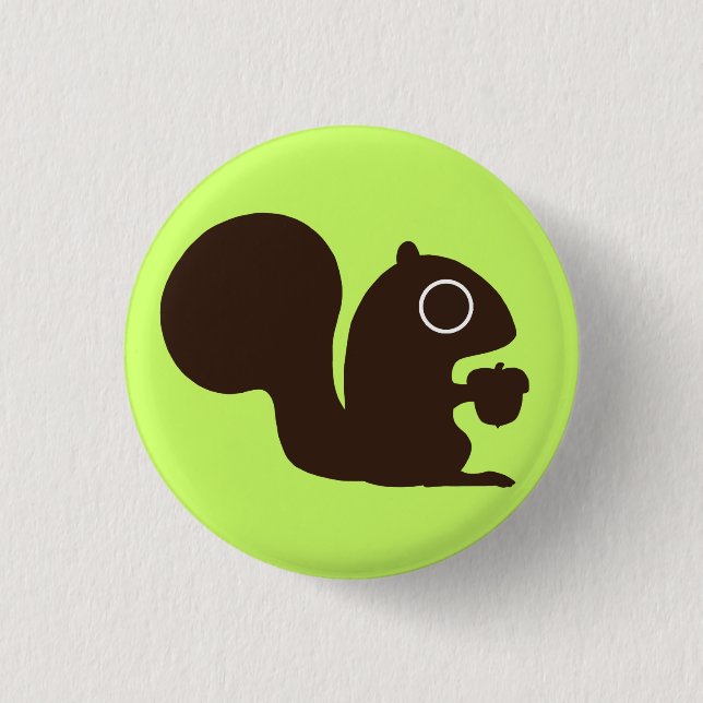 Squirrel 3 Cm Round Badge (Front)