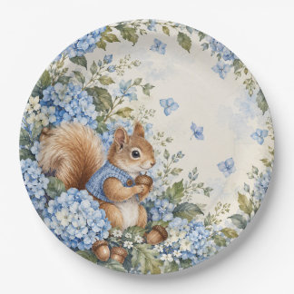 Squirrel 9" paper plate