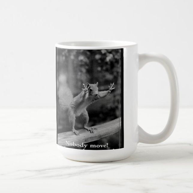 Squirrel And Nuts Coffee Mug (Right)