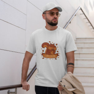 Squirrel Animal Autumn Season T-Shirt