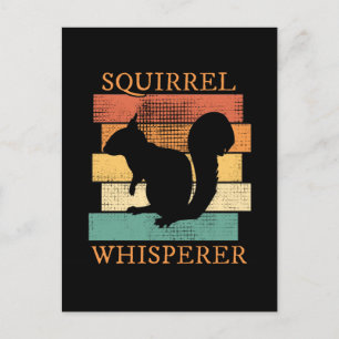Squirrel Animal Forest Retro Postcard