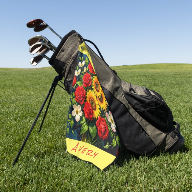 Squirrel Animal  Golf Towel (Green)