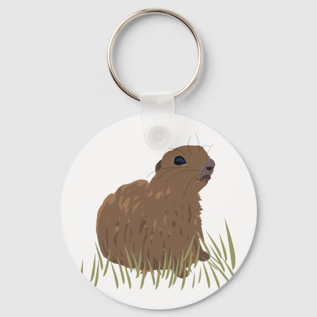 Squirrel Animal   Key Ring (Front)