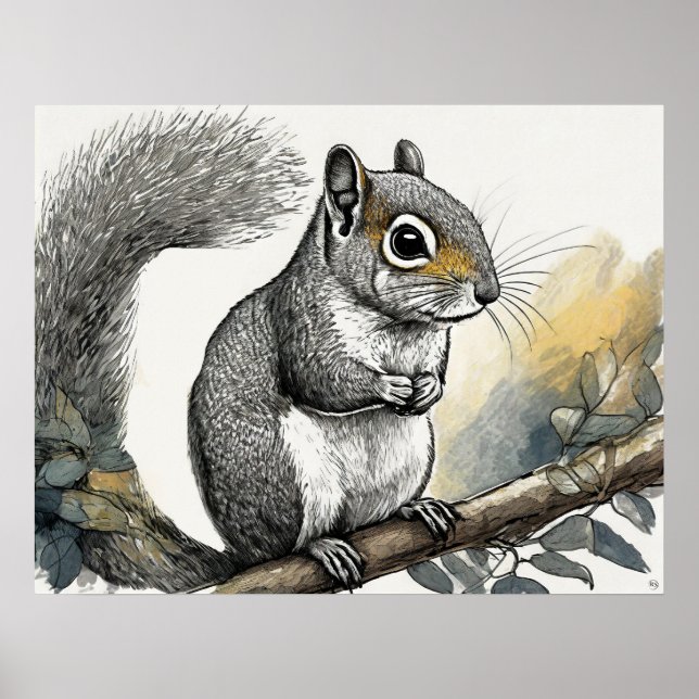 Squirrel - Art Print (Front)