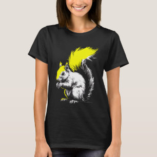 Squirrel Artwork Animal Lover Forest Nature Wildli T-Shirt