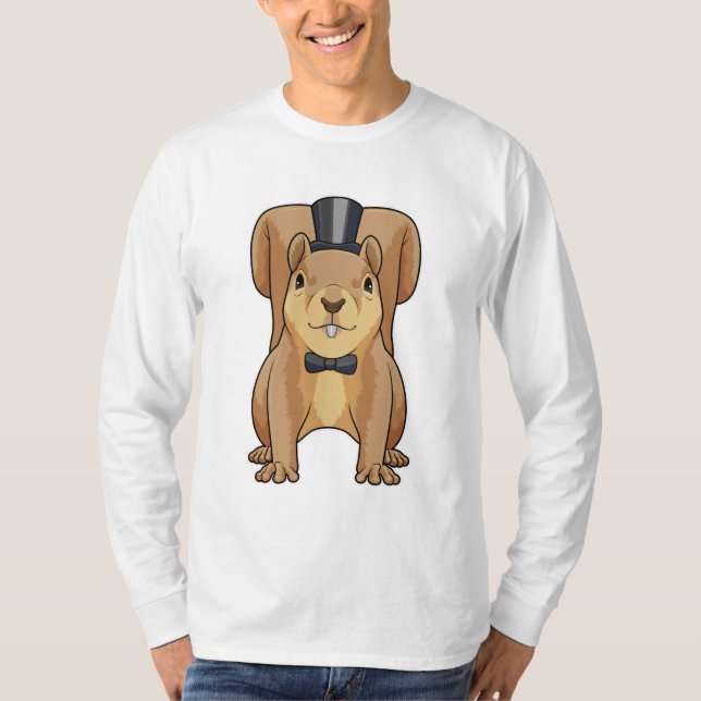 Squirrel as Groom with Suit T-Shirt (Front)