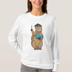 Squirrel as Teacher with Book T-Shirt
