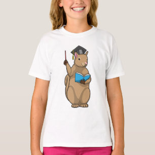 Squirrel as Teacher with Book T-Shirt