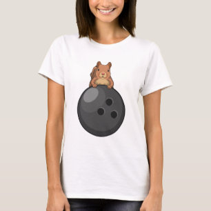 Squirrel at Bowling with Bowling ball T-Shirt
