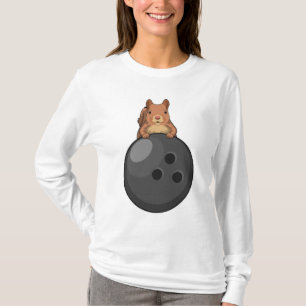 Squirrel at Bowling with Bowling ball T-Shirt
